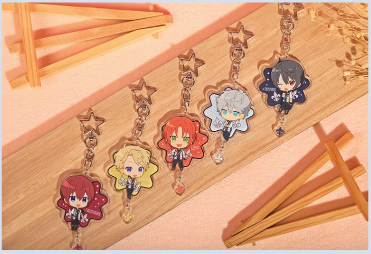 Dec Round - Enstars Anime Keychains