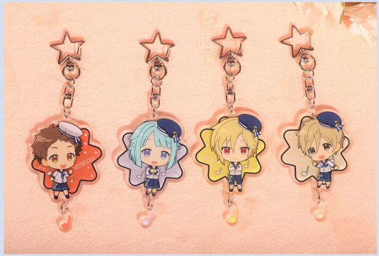 Dec Round - Enstars Anime Keychains