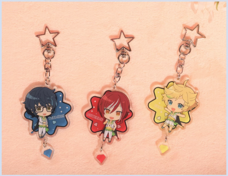 Dec Round - Enstars Anime Keychains